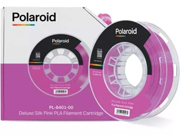 Een Polaroid 3D Universal Deluxe Silk PLA filament, 250 g, roze koop je bij ShopXPress