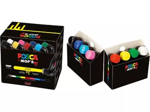 Een Posca MOP'R paintmarker PCM-22, doos van 8 stuks, assorti koop je bij ShopXPress