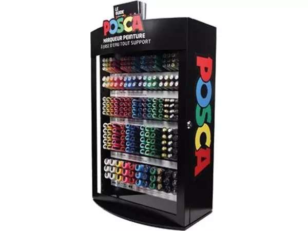 Een Posca paintmarker, FR display van 281 stuks, assorti koop je bij ShopXPress