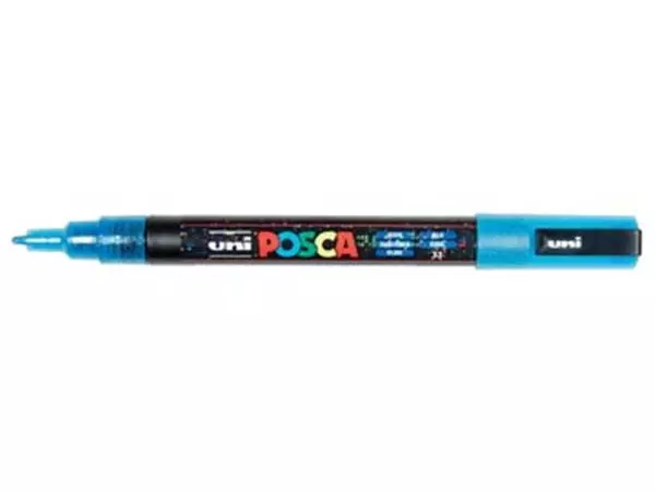 Een Posca paintmarker PC-3M glitter donkerblauw koop je bij ShopXPress