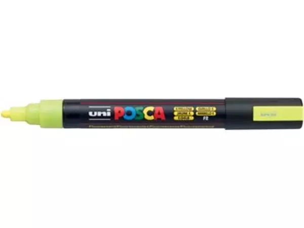 Een Posca paintmarker PC-5M fluo geel koop je bij ShopXPress