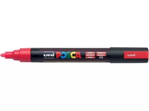 Een Posca paintmarker PC-5M fluo rood koop je bij ShopXPress