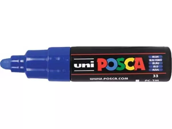 Een Posca paintmarker PC-7M donkerblauw koop je bij ShopXPress