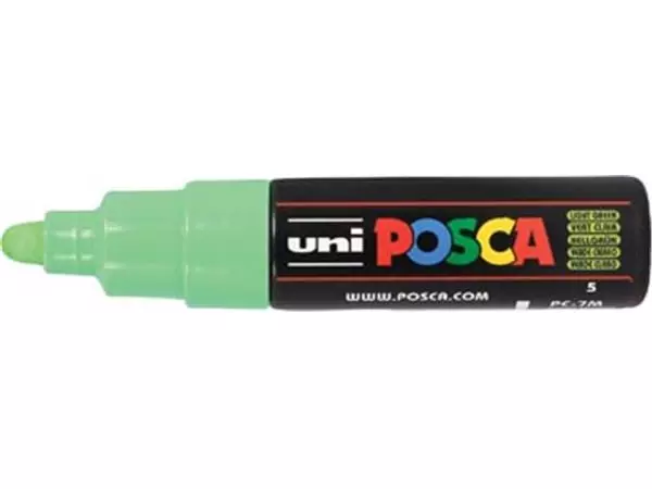 Een Posca paintmarker PC-7M lichtgroen koop je bij ShopXPress