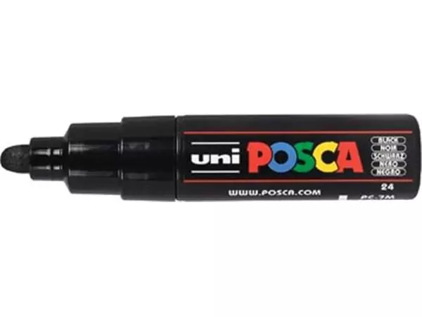 Een Posca paintmarker PC-7M zwart koop je bij ShopXPress