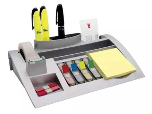 Een Post-it Index desk organizer, zilver, voor ft 26 x 16,5 x 5,5 cm koop je bij ShopXPress
