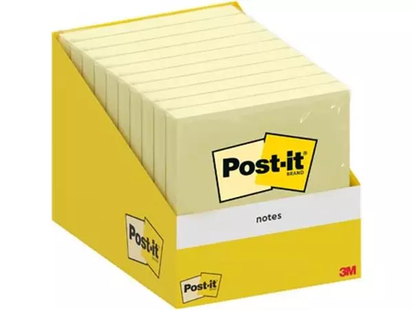 Een Post-it Notes, 100 vel, ft 76 x 76 mm, kanariegeel (canary yellow) koop je bij ShopXPress