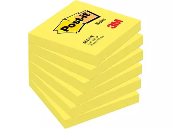 Een Post-it Notes, 100 vel, ft 76 x 76 mm, neongeel koop je bij ShopXPress