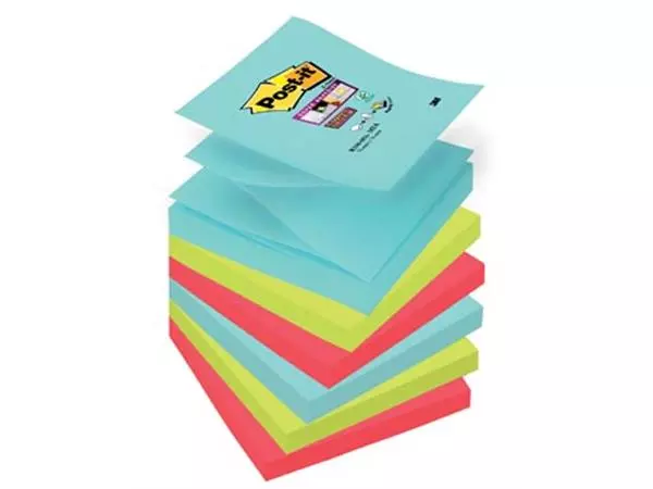 Een Post-it Super Sticky Z-notes Cosmic, 90 vel, ft 76 x 76 mm, pak van 6 blokken koop je bij ShopXPress