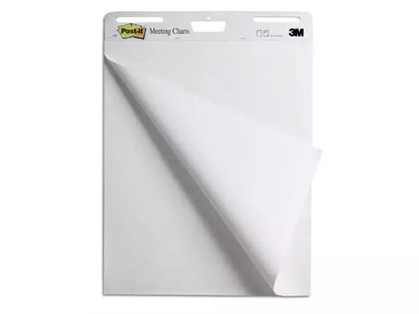 Een Post-it meeting chart, ft 63,5 x 77,5 cm, blanco, 30 vel, pak van 2 blokken koop je bij ShopXPress