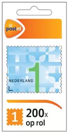 Een Postzegel nationaal NL, waarde 1, rol van 200 stuks, zelfklevend koop je bij ShopXPress