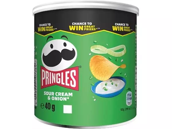 Een Pringles chips, 40g, sour cream & onion koop je bij ShopXPress