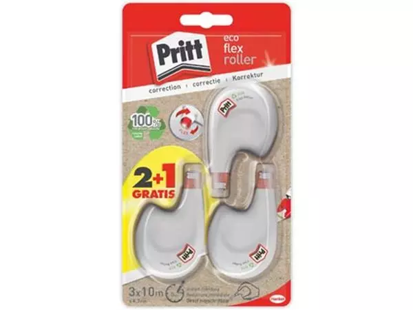 Een Pritt correctieroller Eco Flex, blister 2 + 1 gratis koop je bij ShopXPress