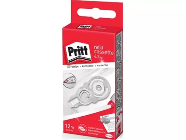 Een Pritt vulling voor correctieroller Refill Flex 4,2 mm x 12 m, in ophangdoosje koop je bij ShopXPress