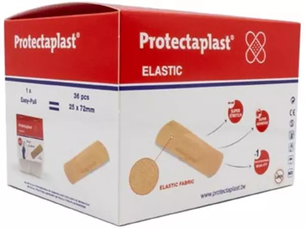 Een Protectaplast Tear & Wear Elastic Easy-Pull, ft 25 x 72 mm, 5 x 36 stuks koop je bij ShopXPress