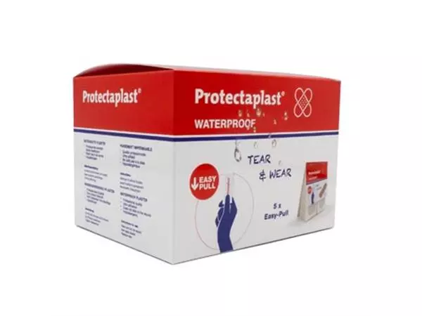 Een Protectaplast Tear & Wear Waterproof Easy-Pull, ft 25 x 72 mm, 5 x 40 stuks koop je bij ShopXPress