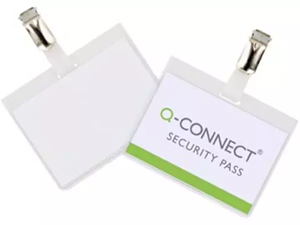 Een Q-CONNECT badge met clip 90 x 60 mm koop je bij ShopXPress