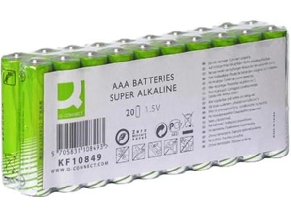 Buy your Q-CONNECT batterijen AAA, pak van 20 stuks at Supplierz BV