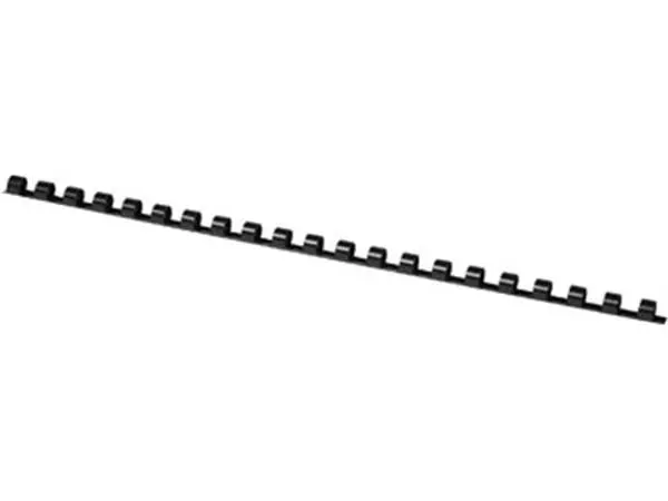 Een Q-CONNECT bindrug 8mm 21 rings 100 stuks zwart koop je bij ShopXPress