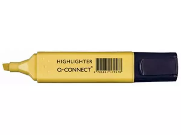 Een Q-CONNECT markeerstift pastel, geel koop je bij ShopXPress