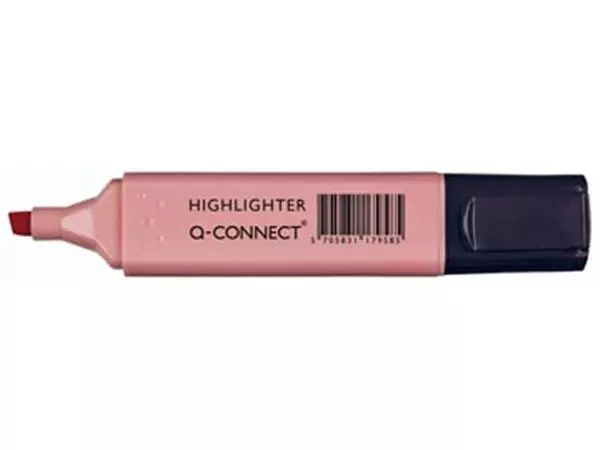 Een Q-CONNECT markeerstift pastel, roze koop je bij ShopXPress