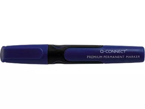 Een Q-CONNECT premium permanent marker, 3 mm, ronde punt, blauw koop je bij ShopXPress