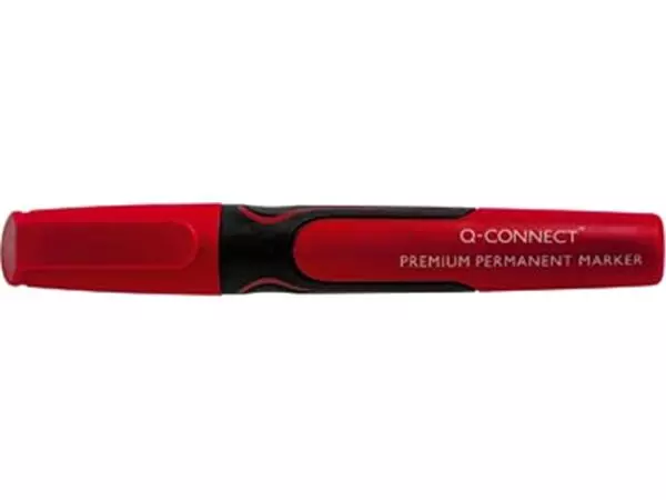 Een Q-CONNECT premium permanent marker, 3 mm, ronde punt, rood koop je bij ShopXPress