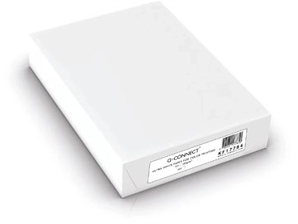 Een Q-CONNECT presentatiepapier, ultra white, ft A4, 100 g, pak van 500 vel, wit koop je bij Supplierz BV