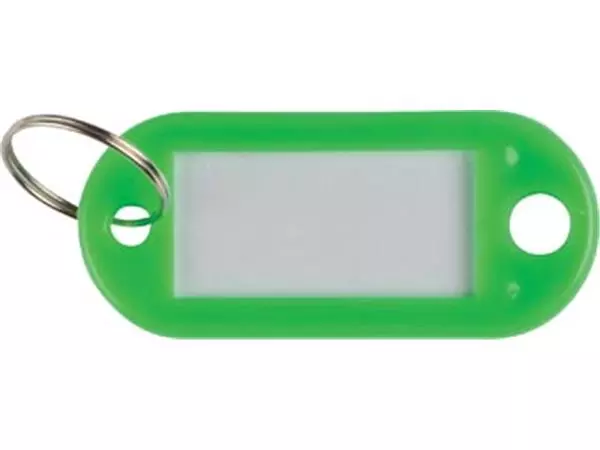 Een Q-CONNECT sleutelhanger, pak van 10 stuks, groen koop je bij ShopXPress