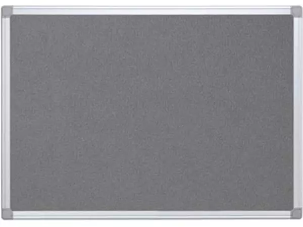 Een Q-CONNECT textielbord met aluminium frame 90 x 60 cm grijs koop je bij ShopXPress