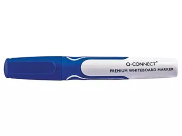 Een Q-CONNECT whiteboard marker, 3 mm, ronde punt, blauw koop je bij ShopXPress
