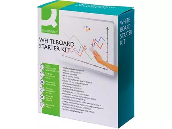 Een Q-CONNECT whiteboard starter kit koop je bij ShopXPress