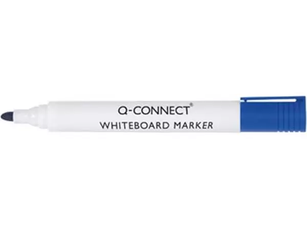 Een Q-CONNECT whiteboardmarker, 2-3 mm, ronde punt, blauw koop je bij ShopXPress
