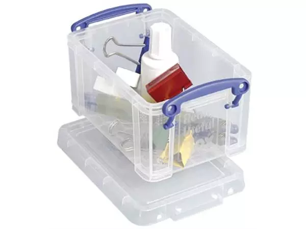 Een Really Useful Box 0,7 liter, transparant koop je bij ShopXPress