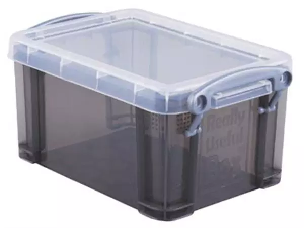 Een Really Useful Box 0,7 liter, transparant smoke koop je bij ShopXPress