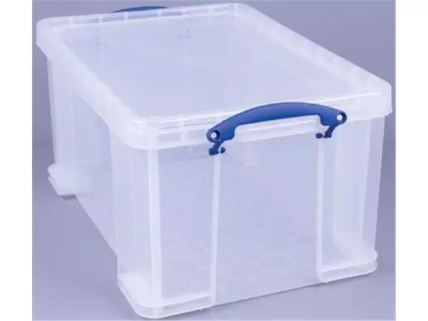 Een Really Useful Box 48 liter, transparant, per stuk verpakt in karton koop je bij ShopXPress