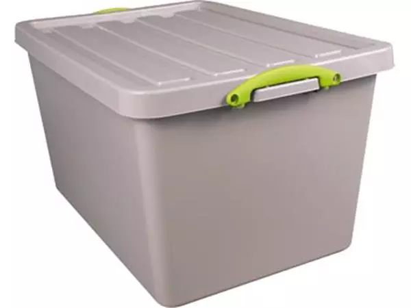 Een Really Useful Box Recycled opbergdoos 96 l, nestbaar, grijs koop je bij ShopXPress