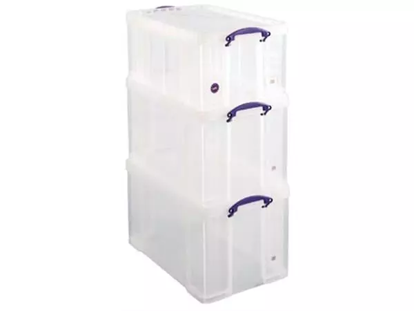 Een Really Useful Box, actiepakket: 2 x 84 liter + 1 x 64 liter, transparant koop je bij ShopXPress