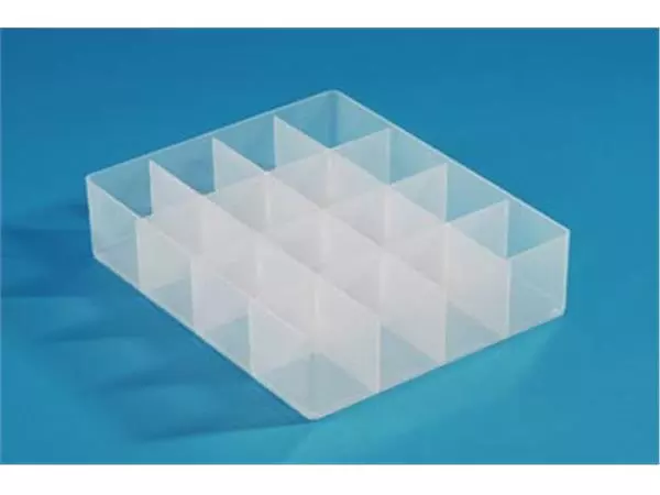 Een Really Useful Box, divider met 16 vakjes, transparant koop je bij ShopXPress