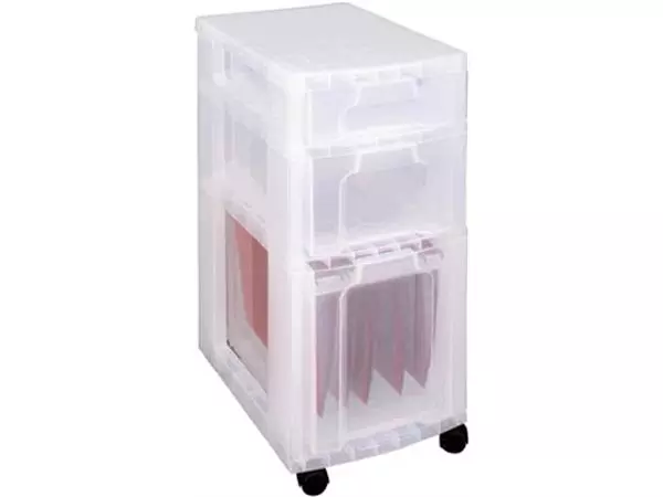 Een Really Useful Box ladenblok 7 + 12 + 25 l, transparant koop je bij ShopXPress