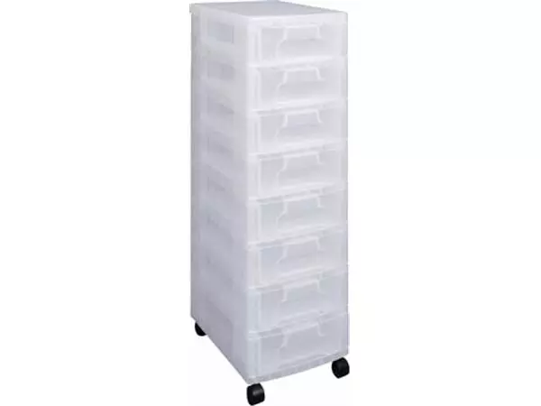 Een Really Useful Box ladenblok 8 x 7 l, transparant koop je bij ShopXPress