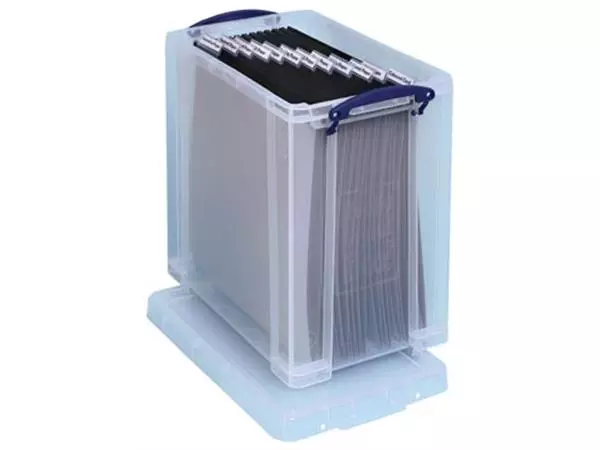 Een Really Useful Box opbergdoos 25 liter, transparant koop je bij ShopXPress