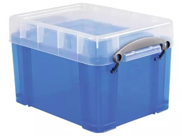 Een Really Useful Box opbergdoos 3 liter, transparant blauw koop je bij ShopXPress