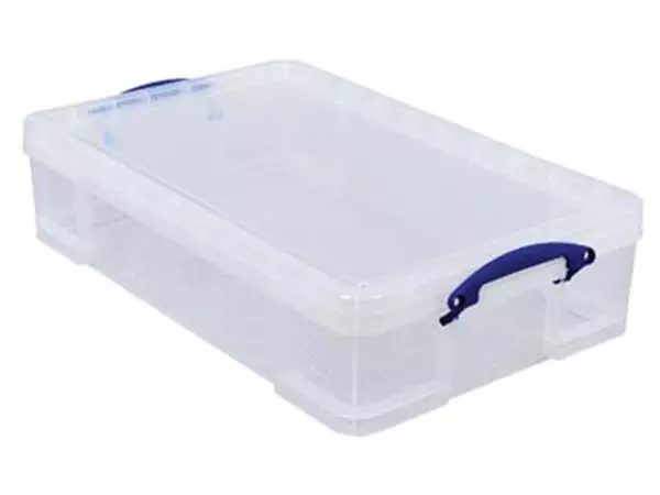 Een Really Useful Box opbergdoos 33 liter, transparant koop je bij ShopXPress