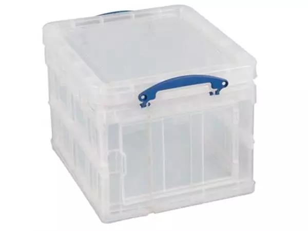 Een Really Useful Box opbergdoos 35 liter opvouwbaar, transparant koop je bij ShopXPress