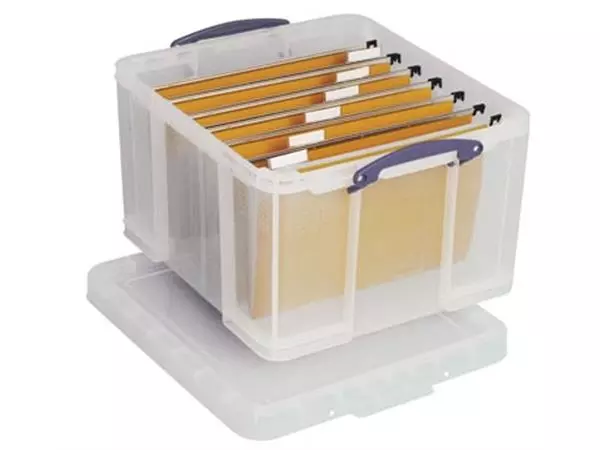 Een Really Useful Box opbergdoos 42 liter, transparant koop je bij ShopXPress