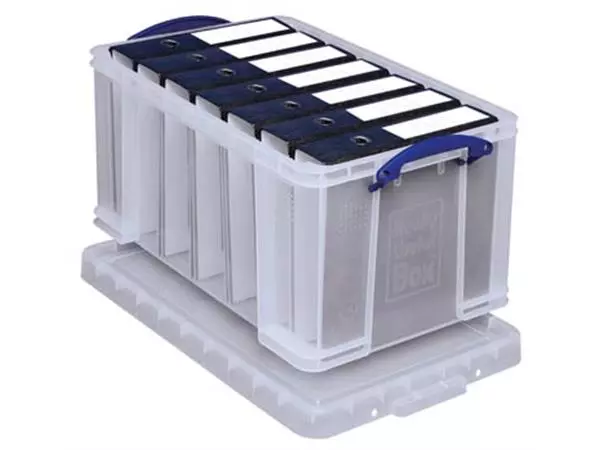 Een Really Useful Box opbergdoos 48 liter, transparant koop je bij ShopXPress