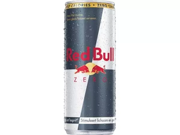 Een Red Bull energiedrank, zero, blik van 25 cl, pak van 4 stuks koop je bij ShopXPress