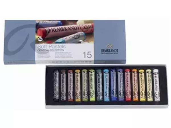 Een Rembrandt softpastels, doos met 15 pastels koop je bij ShopXPress