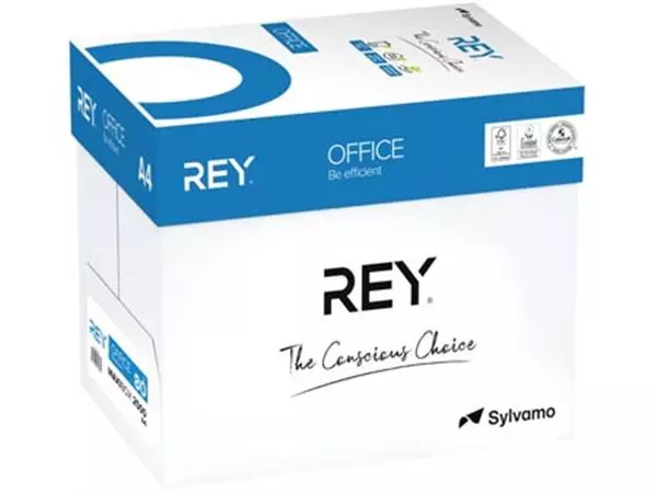 Een Rey Office Document printpapier ft A4, 80 g, doos van 2500 vel koop je bij ShopXPress
